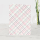 Elegantes rustikales Kariertes Muster Gold (Rückseite)