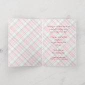 Elegantes rustikales Kariertes Muster Gold (Innen Abgelegt)