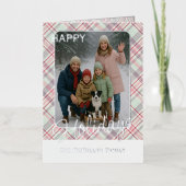 Elegantes rustikales Kariertes Muster Gold (Vorderseite)