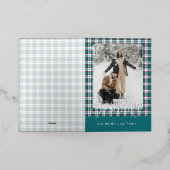 Elegantes, rustikales Kariertes Muster Gold (Äußere Ablage)