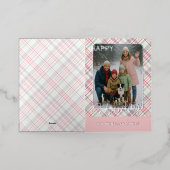 Elegantes rustikales Kariertes Muster Gold (Äußere Ablage)