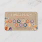 Elegantes, rustikales Kraft Boho Blumendesign best Treuekarte (Vorderseite)