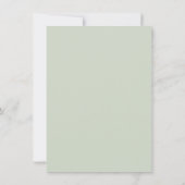 Elegantes Rustikales Menü "Bäume Landschaft" Einladung (Rückseite)