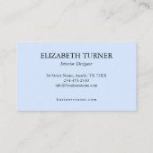 Elegantes rustikales rosa gelbes blaues Blumenmust Visitenkarte (Rückseite)