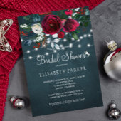 Elegantes rustikales Rose Brautparty Einladung