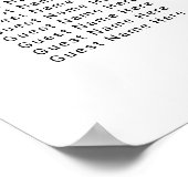 Elegantes rustikales Script I Do GRILLEN Seating C Poster (Ecke)