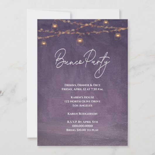 Elegantes Rustikales Tea Lago Maggiore Party Einladung (Vorderseite)