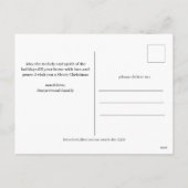 Elegantes Rustikales Weihnachtsfest 2 Foto Feiertagspostkarte (Rückseite)