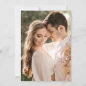 Elegantes Sage Green Wedding Monogram Foto Einladung (Rückseite)