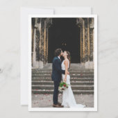 Elegantes Sage Greenerity Wedding Foto Save the Da Save The Date (Rückseite)