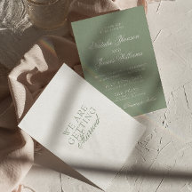 Elegantes Salbeigrün Luxus Boho Moderne Hochzeit