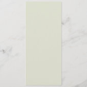 Elegantes Salbeigrünes Bogen Menü Menükarte (Rückseite)