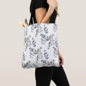 Elegantes Salbeigrünes Eukalyptus-Blattmuster Tasche (Von Nahem)