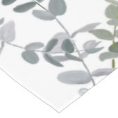 Elegantes Salbeigrünes Eukalyptus-Blattmuster Tischdecke (Schrägansicht)