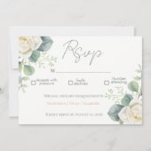 Elegantes Salbeigrünes Floraldesign Einladung (Vorderseite)