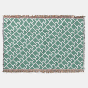 Elegantes Salbeigrünes Geometrisches Muster Decke