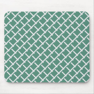 Elegantes Salbeigrünes Geometrisches Muster Mousepad