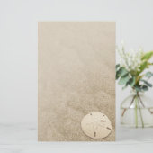 Elegantes Sand-Dollar-Stationar 3 Briefpapier (Stehend Vorderseite)