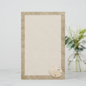 Elegantes Sand-Dollar-Stationar 4 Briefpapier (Stehend Vorderseite)