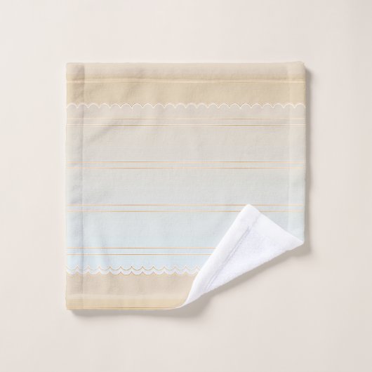 Elegantes Sandy Beach Bath Handtuch Set (Waschlappen)