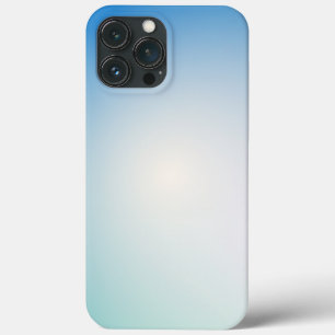 Elegantes sanftes Blau und Weiß Ombre Case-Mate iPhone Hülle