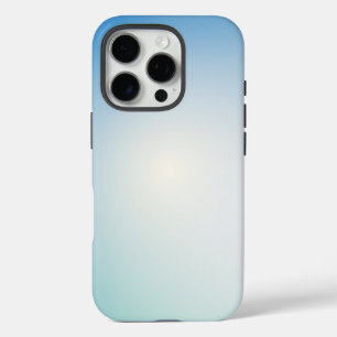 Elegantes sanftes Blau und Weiß Ombre iPhone 16 Pro Hülle