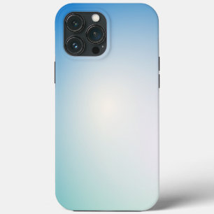 Elegantes sanftes Blau und Weiß Ombre Case-Mate iPhone Hülle