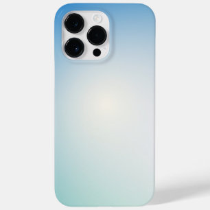 Elegantes sanftes Blau und Weiß Ombre Case-Mate iPhone 14 Pro Max Hülle