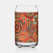 Elegantes Saphir "Intricate Echoes" gedruckt Can G Dosenglas (Rückseite)