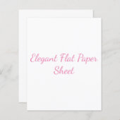 Elegantes Satin-Flachpapier (Vorne/Hinten)