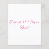 Elegantes Satin-Flachpapier (Vorderseite)
