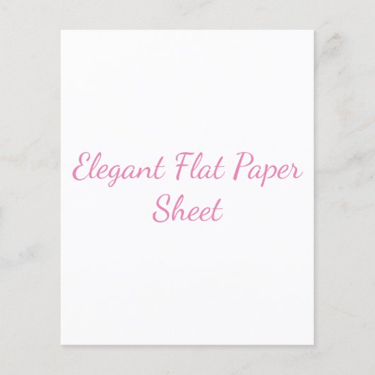 Elegantes Satin-Flachpapier (Vorderseite)