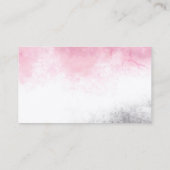 elegantes, sauberes Aquarellrot und grau minimalis Visitenkarte (Rückseite)