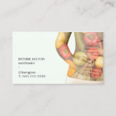 Elegantes sauberes Gemüse Körperernährer Visitenkarte (Vorderseite)