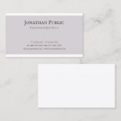 Elegantes sauberes Grafikdesign Trendy Schlicht mo Visitenkarte (Vorne/Hinten)