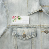 Elegantes sauberes rosa grünes Wasser, Peony Flora Namensschild (Beispiel)