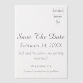 Elegantes Save the Date Foto Overlay Christlich Pergament Einladungen (Vorderseite)