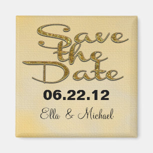 Elegantes Save-the-Date- Frühling Magnet