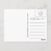 Elegantes Save the Date Graduate Foto Postkarte (Rückseite)