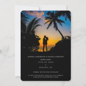 Elegantes, Save the Date zweiseitiges Foto (Rückseite)