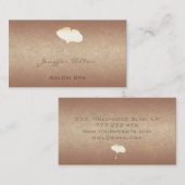 Elegantes, schick-glänzendes Rose Visitenkarte (Vorne/Hinten)