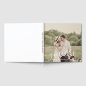 elegantes, schick-script-Foto Gästebuch (Voll)