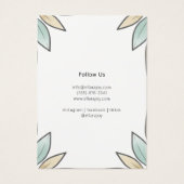 Elegantes, schicke Foliage Runway-Muster (Rückseite)