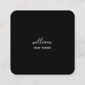 Elegantes schicke Gold, modernes, quadratisches Sc Quadratische Visitenkarte (Vorderseite)