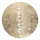 Elegantes schicke Gold, modernes, quadratisches We