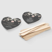 Elegantes, schicke Hochzeitsprogramm für Flora und Fächer (Non-assembled)