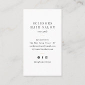 Elegantes, schicke Logo für die Stylistin der Gold Visitenkarte (Rückseite)