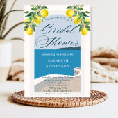 Elegantes schicke Mittelmeerküste Brautparty Einladung