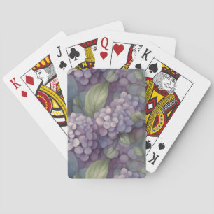 Elegantes, schickes, staubiges, lila-boho-watercol spielkarten
