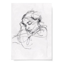 Elegantes Schlafweibliches Portrait - Premium